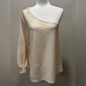 Perfectly Priscilla Women’s Ivory “Feeling Frisky” Top Size 14/16